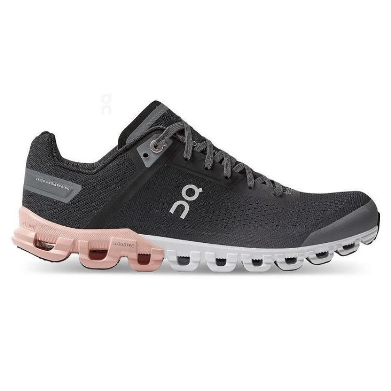 Zapatillas Running On Cloud Cloudflow Mujer Black / Rose | UY_ON8276