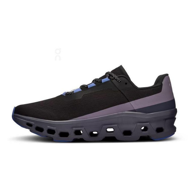 Zapatillas Running On Cloud Cloudmonster Hombre Black / Blue | UY_ON8576