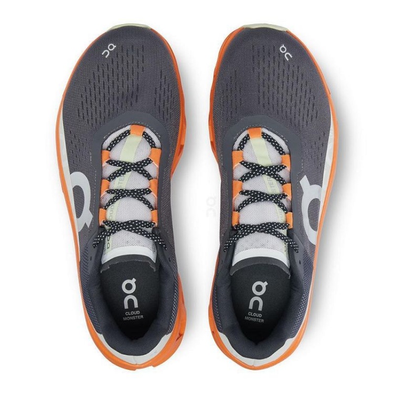 Zapatillas Running On Cloud Cloudmonster Hombre Grey / Orange | UY_ON8312