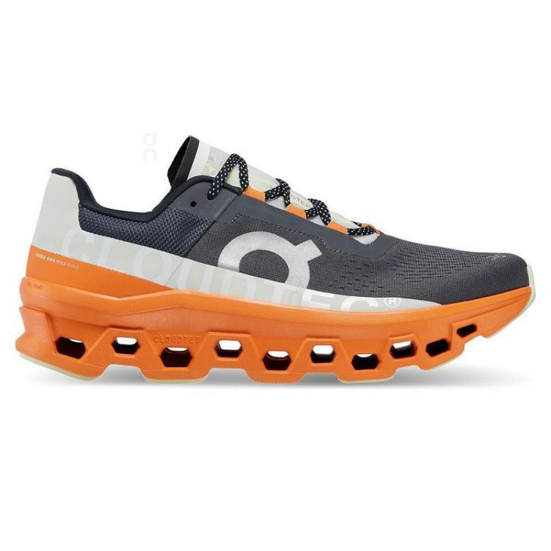 Zapatillas Running On Cloud Cloudmonster Hombre Grey / Orange | UY_ON8312