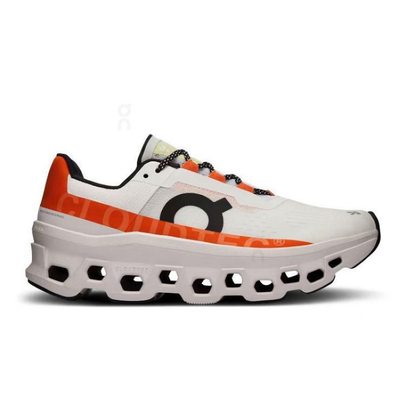 Zapatillas Running On Cloud Cloudmonster Mujer White / Orange | UY_ON8879