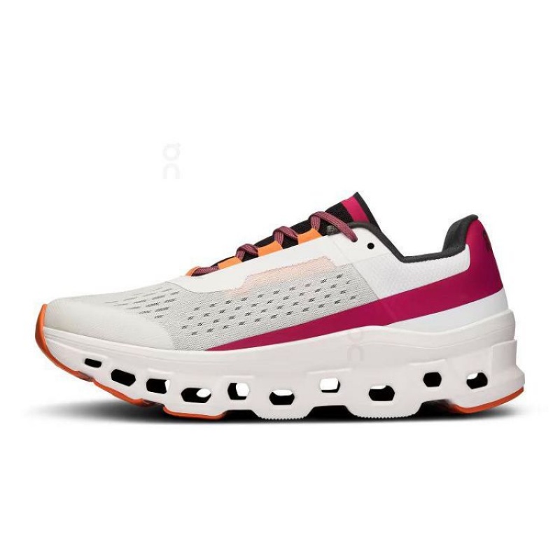 Zapatillas Running On Cloud Cloudmonster Mujer Grey / Red | UY_ON9062