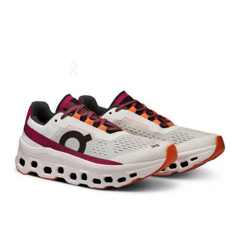 Zapatillas Running On Cloud Cloudmonster Mujer Grey / Red | UY_ON9062