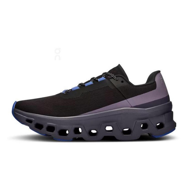 Zapatillas Running On Cloud Cloudmonster Mujer Black / Blue | UY_ON8789