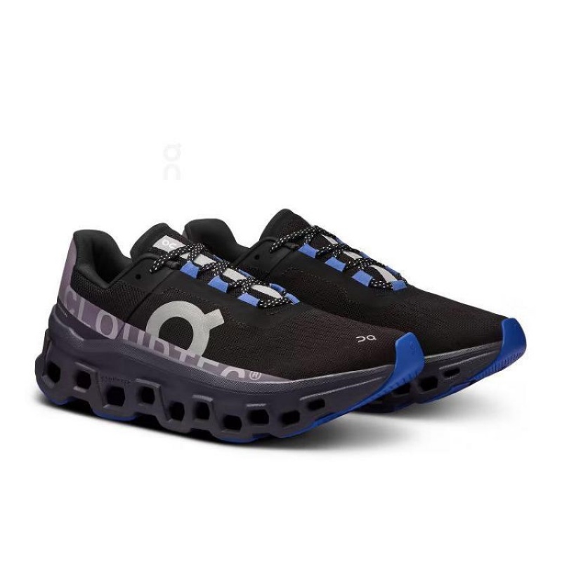 Zapatillas Running On Cloud Cloudmonster Mujer Black / Blue | UY_ON8789