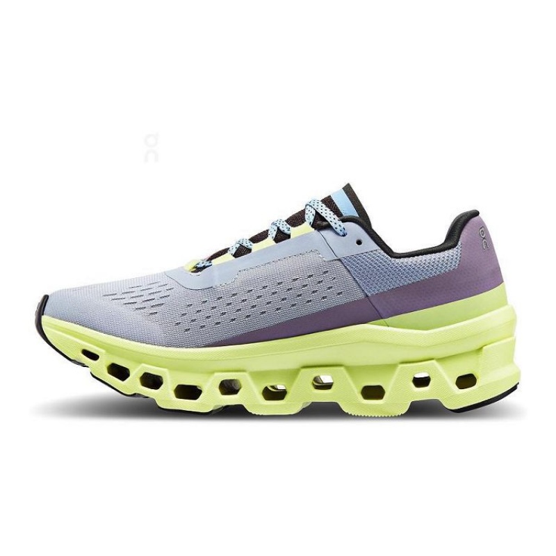 Zapatillas Running On Cloud Cloudmonster Mujer Yellow / Blue | UY_ON8683