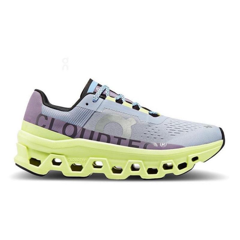 Zapatillas Running On Cloud Cloudmonster Mujer Yellow / Blue | UY_ON8683