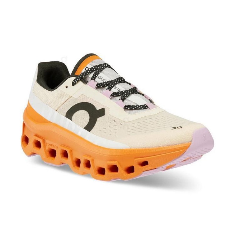 Zapatillas Running On Cloud Cloudmonster Mujer Beige / Orange | UY_ON8357