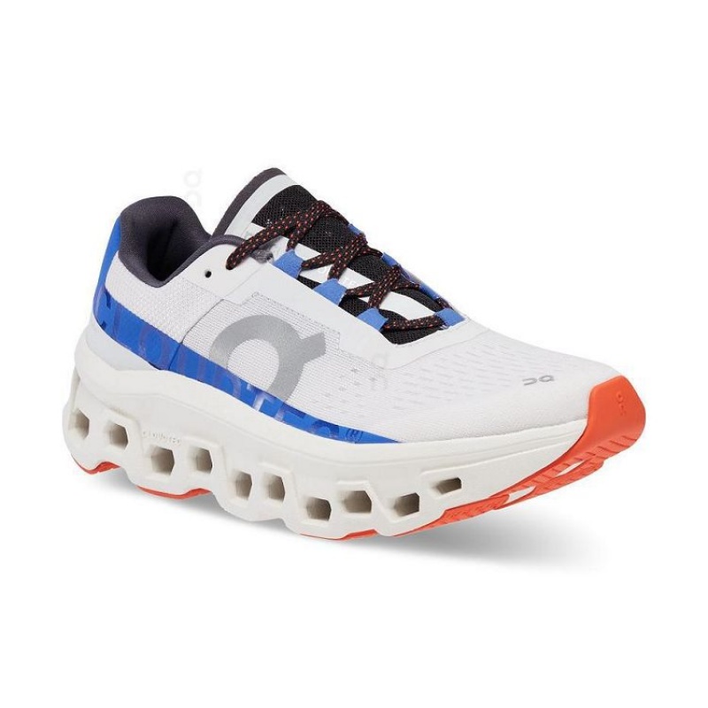 Zapatillas Running On Cloud Cloudmonster Mujer White / Blue | UY_ON8447