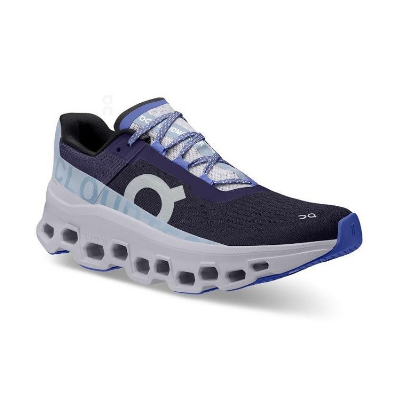 Zapatillas Running On Cloud Cloudmonster Mujer White / Navy | UY_ON8551