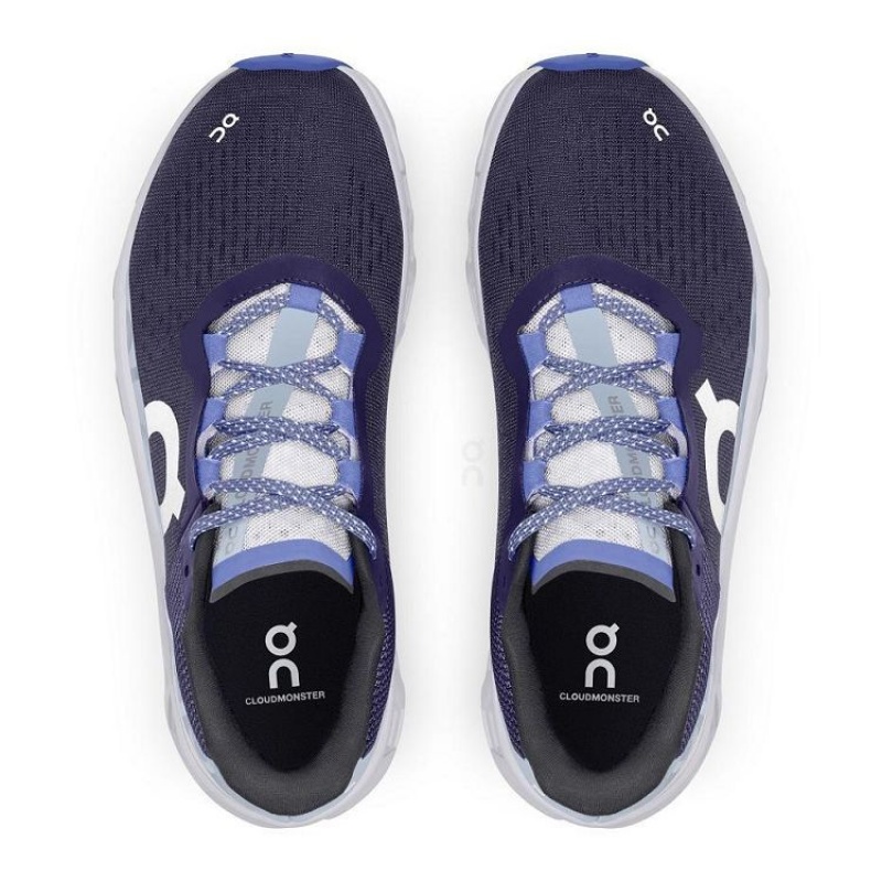 Zapatillas Running On Cloud Cloudmonster Mujer White / Navy | UY_ON8551