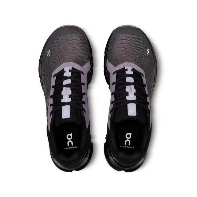 Zapatillas Running On Cloud Cloudrunner Hombre Black / Purple | UY_ON8629