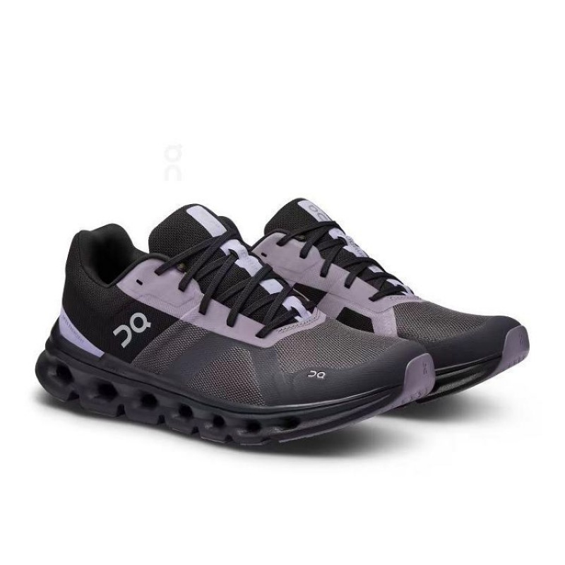 Zapatillas Running On Cloud Cloudrunner Hombre Black / Purple | UY_ON8629