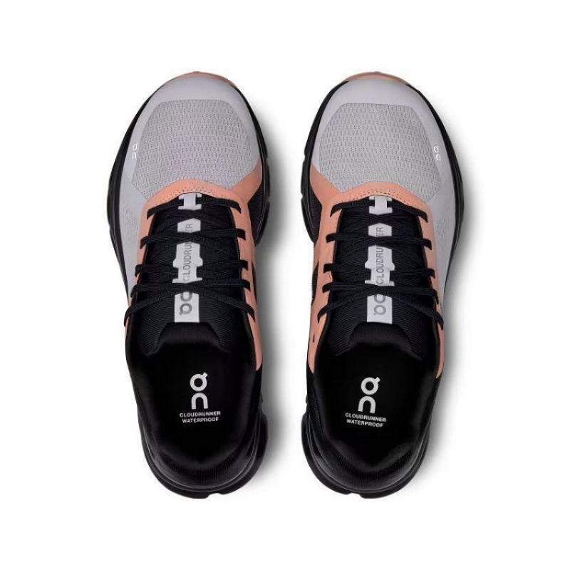 Zapatillas Running On Cloud Cloudrunner Waterproof Mujer Black / Grey | UY_ON8445