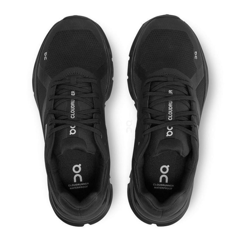 Zapatillas Running On Cloud Cloudrunner Waterproof Mujer Black | UY_ON8151