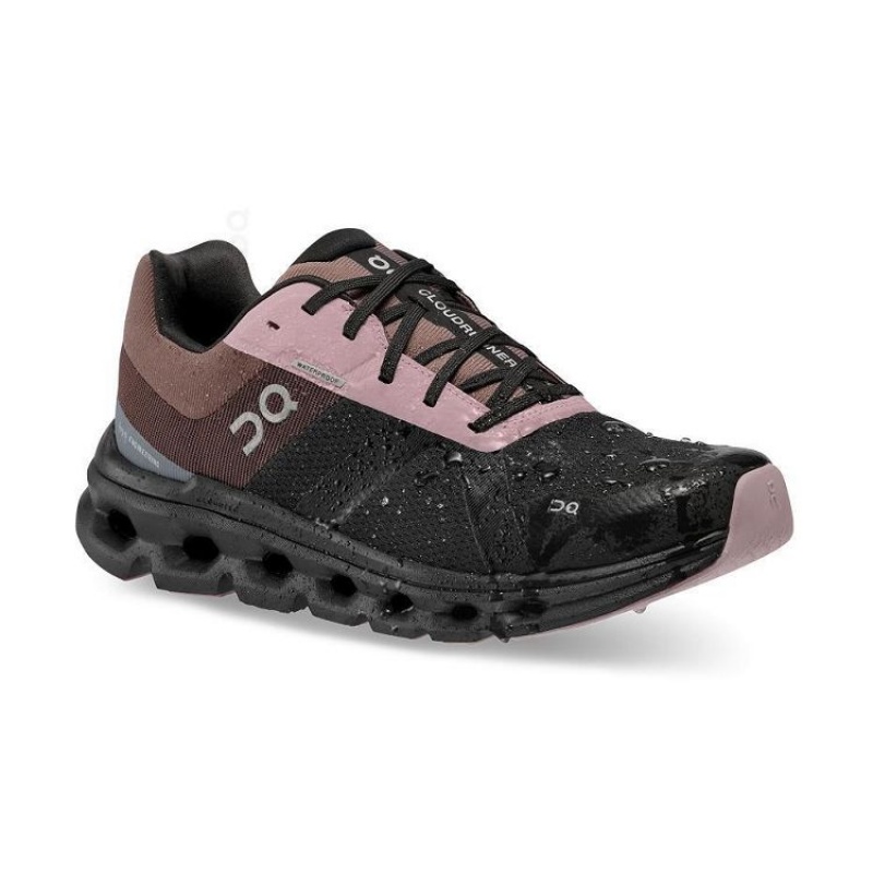 Zapatillas Running On Cloud Cloudrunner Waterproof Mujer Black / Brown | UY_ON8680