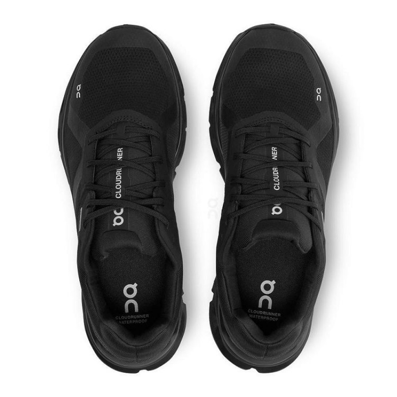 Zapatillas Running On Cloud Cloudrunner Waterproof Hombre Black | UY_ON8514