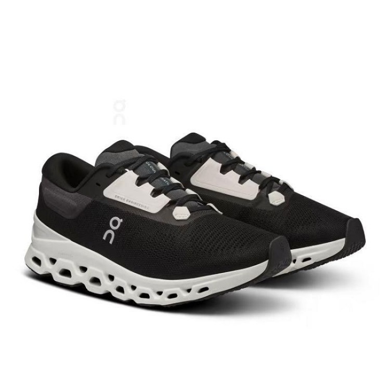 Zapatillas Running On Cloud Cloudstratus 3 Mujer Black | UY_ON8028