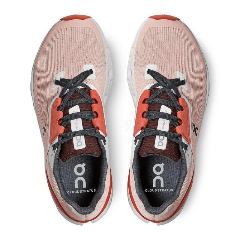 Zapatillas Running On Cloud Cloudstratus Mujer Rose | UY_ON8221