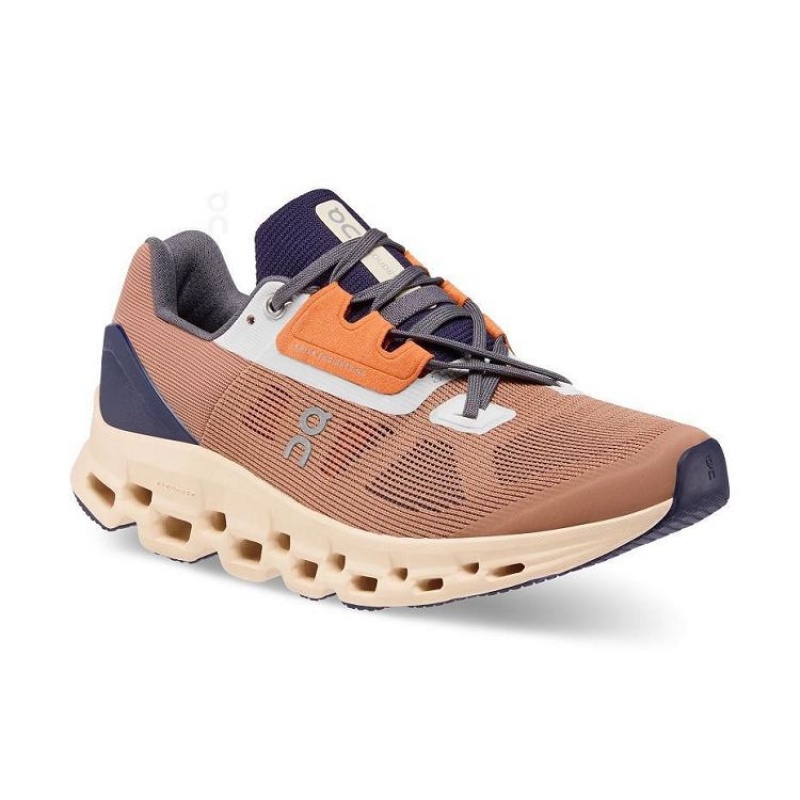 Zapatillas Running On Cloud Cloudstratus Mujer Brown | UY_ON8799