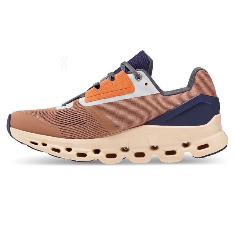 Zapatillas Running On Cloud Cloudstratus Mujer Brown | UY_ON8799