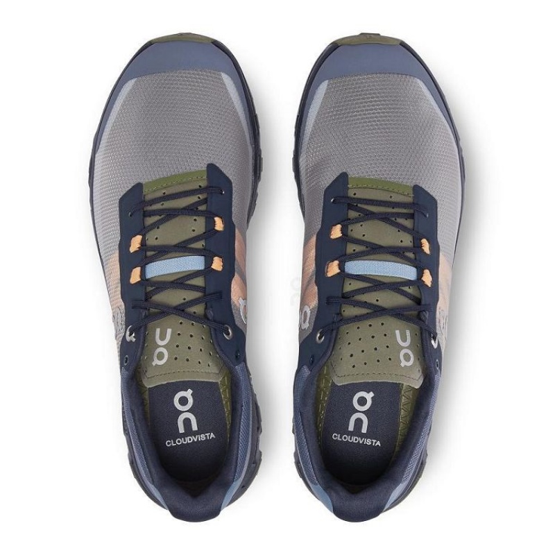 Zapatillas Trail Running On Cloud Cloudvista Hombre Grey / Olive | UY_ON8242