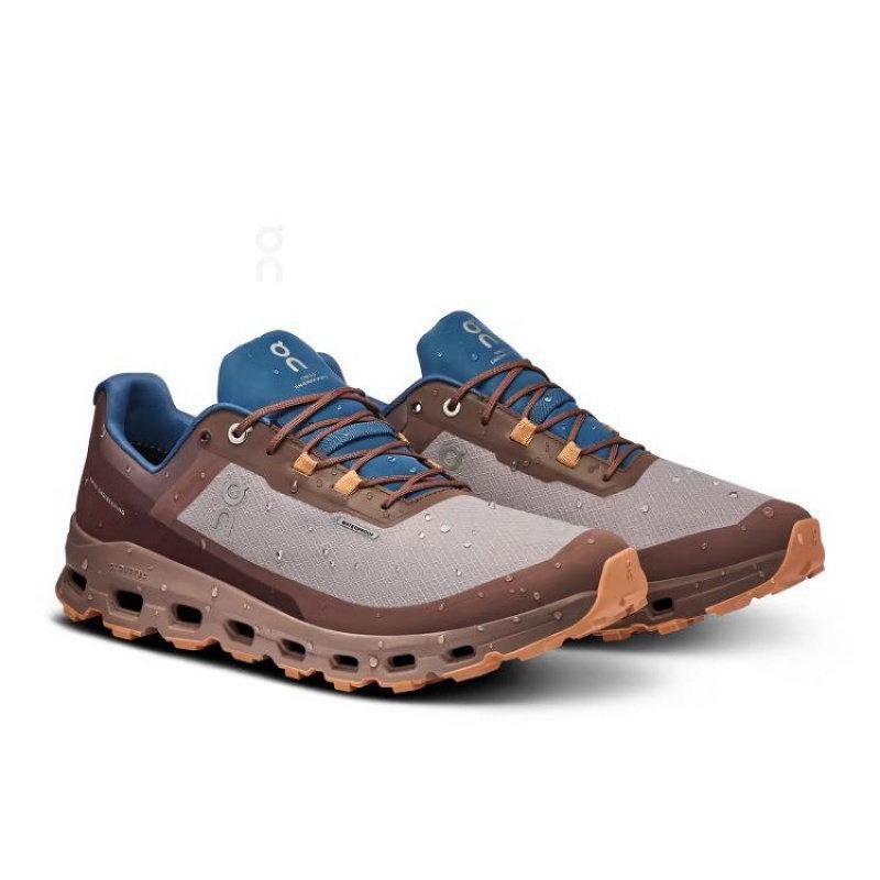 Zapatillas Trail Running On Cloud Cloudvista Waterproof Hombre Brown | UY_ON8394