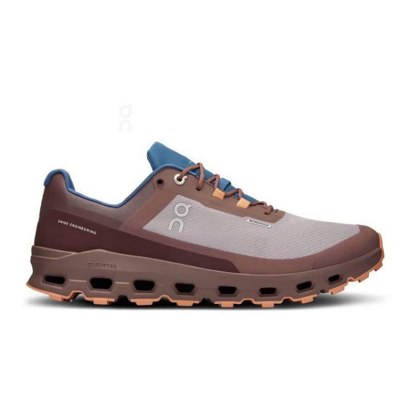 Zapatillas Trail Running On Cloud Cloudvista Waterproof Hombre Brown | UY_ON8394