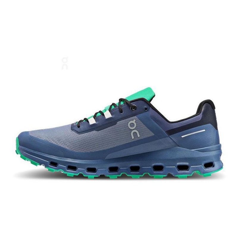 Zapatillas Trail Running On Cloud Cloudvista Waterproof Hombre Blue | UY_ON8213