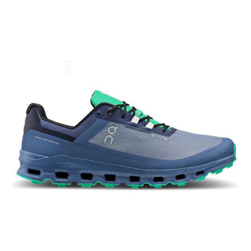 Zapatillas Trail Running On Cloud Cloudvista Waterproof Hombre Blue | UY_ON8213