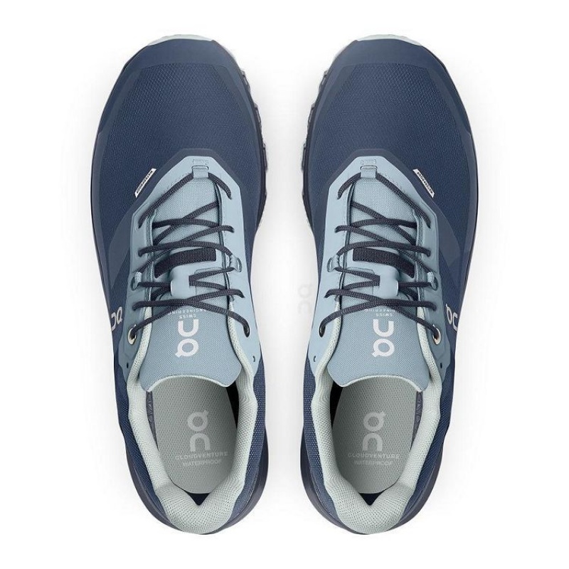 Zapatillas Trail Running On Cloud Cloudventure Waterproof Hombre Navy | UY_ON8877