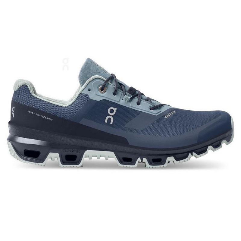 Zapatillas Trail Running On Cloud Cloudventure Waterproof Hombre Navy | UY_ON8877