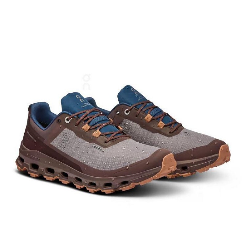 Zapatillas Trail Running On Cloud Cloudvista Waterproof Mujer Brown | UY_ON8278