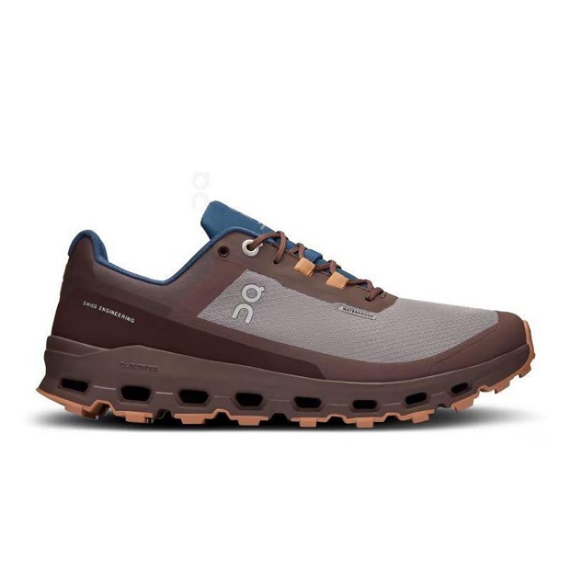 Zapatillas Trail Running On Cloud Cloudvista Waterproof Mujer Brown | UY_ON8278