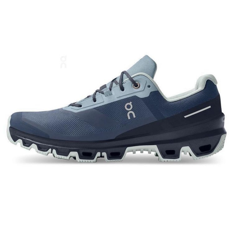 Zapatillas Trail Running On Cloud Cloudventure Waterproof Mujer Navy | UY_ON8193