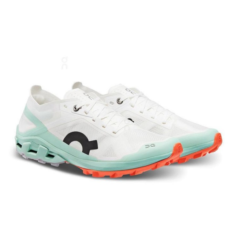 Zapatillas Trail Running On Cloud Cloudventure Peak 3 Mujer White / Turquoise | UY_ON9091