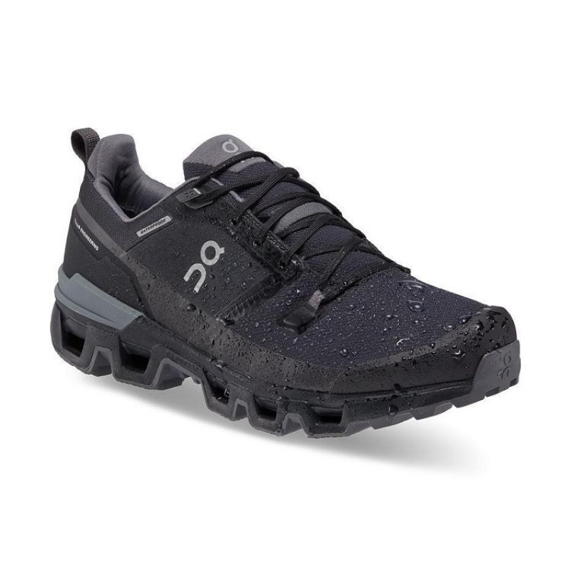 Zapatillas de Senderismo On Cloud Cloudwander Waterproof Hombre Black | UY_ON8166