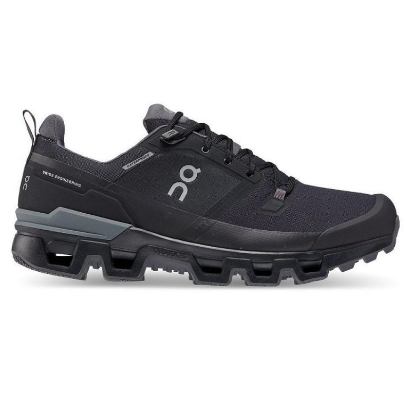 Zapatillas de Senderismo On Cloud Cloudwander Waterproof Hombre Black | UY_ON8166