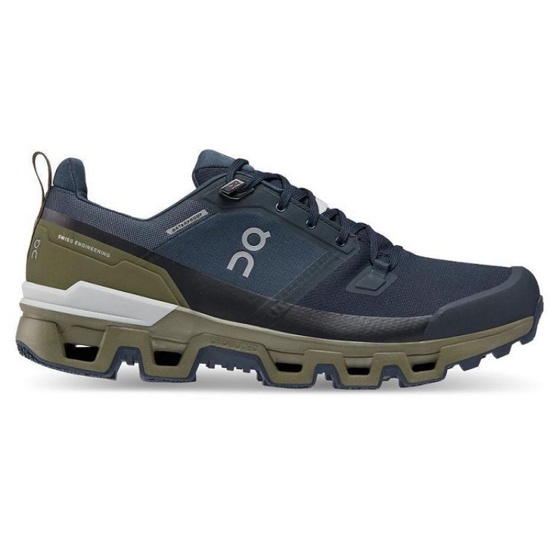 Zapatillas de Senderismo On Cloud Cloudwander Waterproof Hombre Navy | UY_ON8462