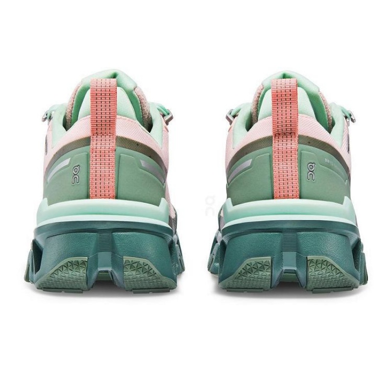 Zapatillas de Senderismo On Cloud Cloudwander Waterproof Mujer Pink / Green | UY_ON8612