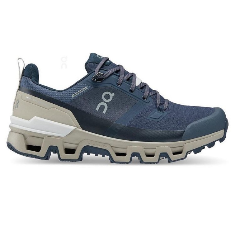 Zapatillas de Senderismo On Cloud Cloudwander Waterproof Mujer Navy | UY_ON8114